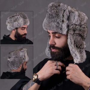 کلاه پشمی روسی مردانه مناسب موتور سواری- ارن شاپ
