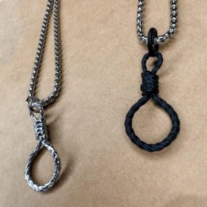 گردنبند طرح طناب دار استیل - ارن شاپ