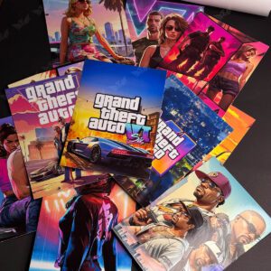 پک پوستر GTA جی تی ای 12 عددی- ارن شاپ