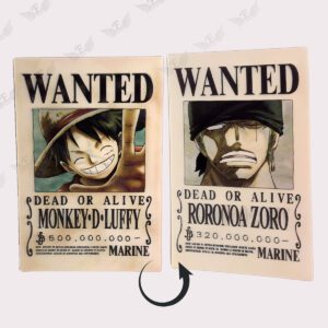 استیکر سه بعدی انیمه وان پیس طرح Wanted - ارن شاپ